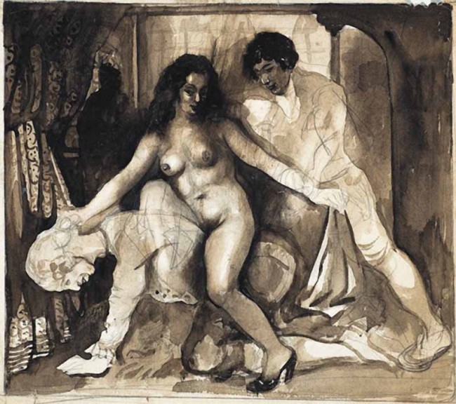 Сочинение по картине: Феофилактов - "Эротический рисунок"